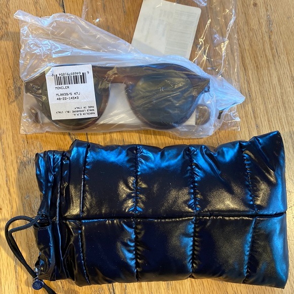 New MONCLER Unisex Sunglasses ITALY-Lght Brown - Picture 2 of 9